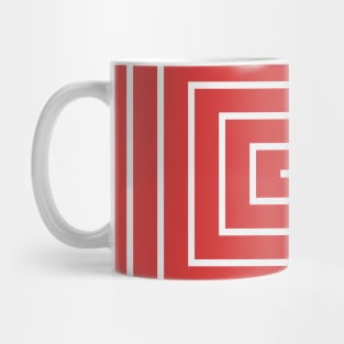 Red Rectangle Mug